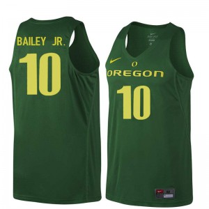 #10 Victor Bailey Jr. UO Men's Basketball NCAA Jerseys Dark Green