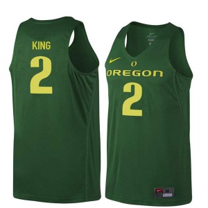 #2 Louis King UO Men's Basketball Stitched Jersey Dark Green