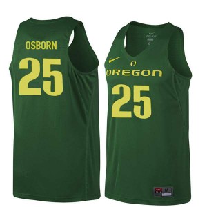 #25 Luke Osborn University of Oregon Men's Basketball NCAA Jersey Dark Green