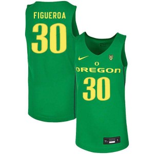 #30 LJ Figueroa Oregon Men's Basketball Player Jersey Green