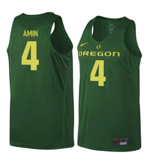 #4 Ehab Amin UO Men's Basketball High School Jersey Dark Green