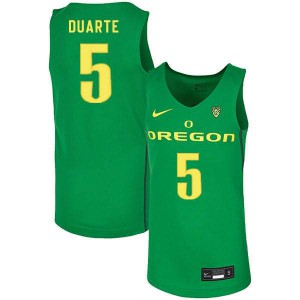 #5 Chris Duarte Ducks Men's Basketball Embroidery Jerseys Green