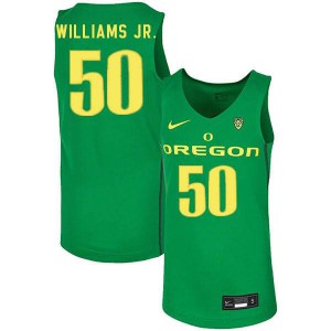 #50 Eric Williams Jr. UO Men's Basketball Stitched Jersey Green