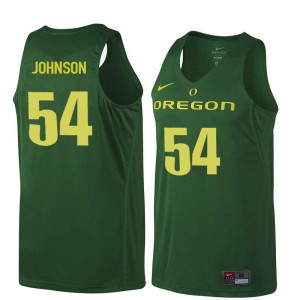 #54 Will Johnson Oregon Ducks Men's Basketball Stitch Jersey Dark Green