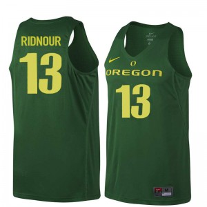 #13 Luke Ridnour UO Men's Basketball University Jersey Dark Green