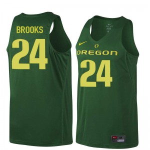 #24 Dillon Brooks UO Men's Basketball Stitched Jerseys Dark Green