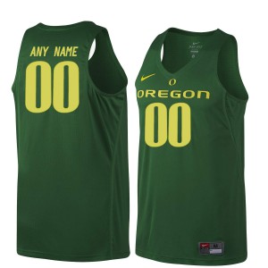 #00 Customized University of Oregon Men's Basketball University Jersey Dark Green