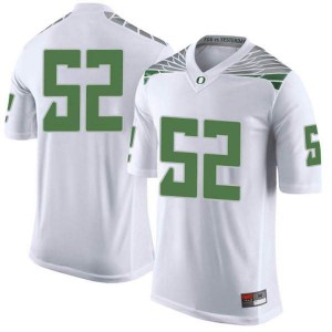 #52 Andrew Faoliu Ducks Men's Football Limited Stitched Jersey White