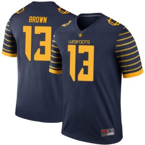 #13 Anthony Brown Oregon Men's Football Legend Stitched Jerseys Navy