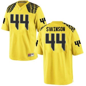#44 Bradyn Swinson Oregon Ducks Men's Football Game Player Jersey Gold