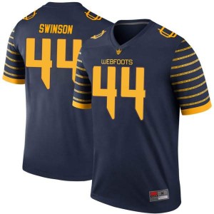 #44 Bradyn Swinson University of Oregon Men's Football Legend Stitched Jersey Navy