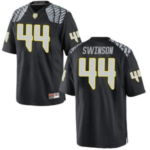 #44 Bradyn Swinson Ducks Men's Football Replica NCAA Jerseys Black