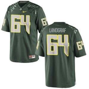 #64 Charlie Landgraf UO Men's Football Replica Stitched Jersey Green