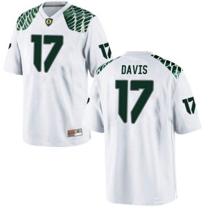 #17 Daewood Davis UO Men's Football Replica High School Jersey White