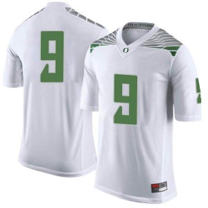 #9 Dakota Prukop Ducks Men's Football Limited Embroidery Jerseys White