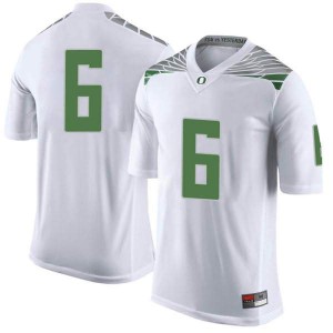 #6 Deommodore Lenoir Oregon Men's Football Limited Player Jersey White
