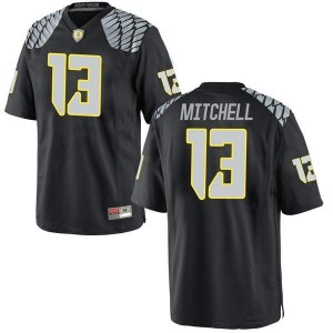 #13 Dillon Mitchell Oregon Men's Football Game Embroidery Jersey Black