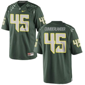 #45 Gus Cumberlander University of Oregon Men's Football Authentic Stitch Jerseys Green