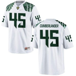 #45 Gus Cumberlander Oregon Men's Football Authentic Stitched Jerseys White