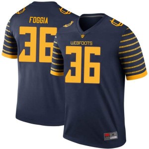 #36 Jake Foggia University of Oregon Men's Football Legend Embroidery Jersey Navy