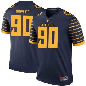 #90 Jake Shipley University of Oregon Men's Football Legend Stitched Jerseys Navy