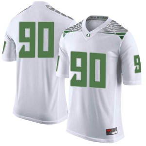 #90 Jake Shipley University of Oregon Men's Football Limited High School Jerseys White