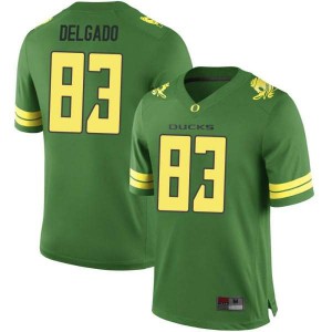 #83 Josh Delgado University of Oregon Men's Football Game Official Jerseys Green