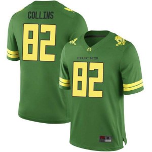 #82 Justin Collins Ducks Men's Football Replica College Jerseys Green