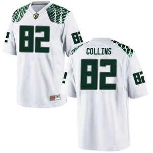 #82 Justin Collins Ducks Men's Football Replica NCAA Jerseys White