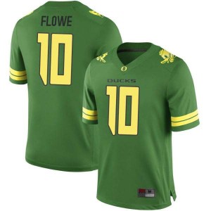 #10 Justin Flowe University of Oregon Men's Football Game Stitched Jerseys Green