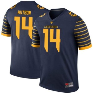 #14 Kris Hutson University of Oregon Men's Football Legend Football Jerseys Navy