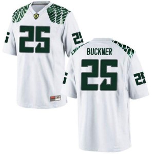#25 Kyle Buckner Oregon Ducks Men's Football Game Embroidery Jersey White