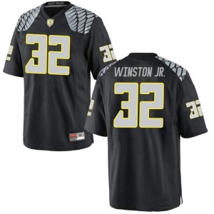 #32 La'Mar Winston Jr. UO Men's Football Replica NCAA Jerseys Black