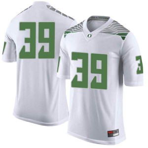 #39 MJ Cunningham Oregon Ducks Men's Football Limited Embroidery Jersey White