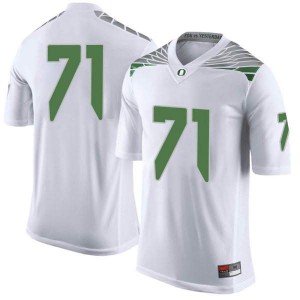 #71 Malaesala Aumavae-Laulu Oregon Men's Football Limited Stitch Jersey White