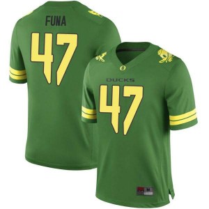 #47 Mase Funa Oregon Men's Football Replica Alumni Jerseys Green
