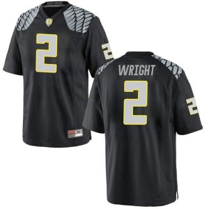 #2 Mykael Wright Ducks Men's Football Game Embroidery Jersey Black