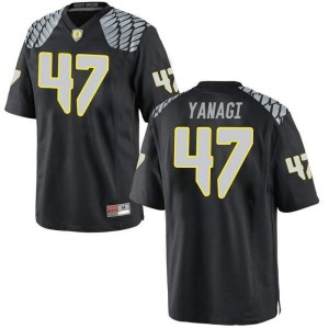#47 Peyton Yanagi Oregon Men's Football Game University Jerseys Black