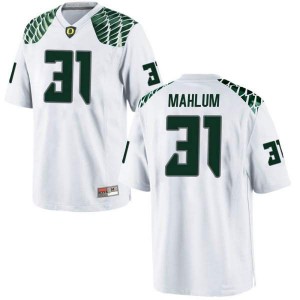 #31 Race Mahlum University of Oregon Men's Football Replica Official Jerseys White