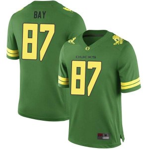 #87 Ryan Bay Oregon Ducks Men's Football Replica Player Jerseys Green