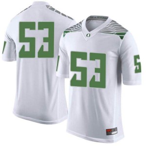 #53 Ryan Walk University of Oregon Men's Football Limited Official Jersey White