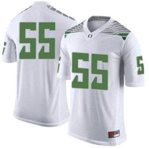 #55 Sampson Niu University of Oregon Men's Football Limited NCAA Jerseys White