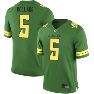#5 Sean Dollars Oregon Men's Football Game Stitch Jerseys Green