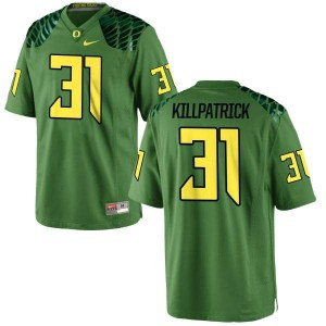 #31 Sean Killpatrick Ducks Men's Football Authentic Alternate Official Jersey Apple Green