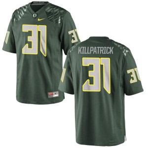 #31 Sean Killpatrick Ducks Men's Football Game Stitched Jersey Green