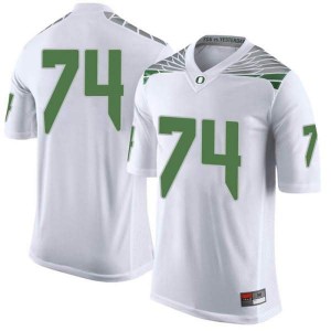#74 Steven Jones Ducks Men's Football Limited Stitch Jerseys White