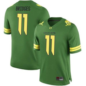 #11 Trikweze Bridges Ducks Men's Football Game Alumni Jersey Green