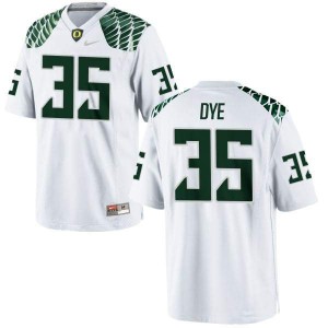 #35 Troy Dye Oregon Ducks Men's Football Authentic Football Jersey White