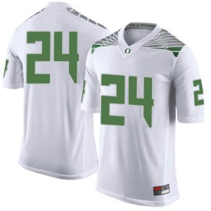 #24 Vincenzo Logan University of Oregon Men's Football Limited Embroidery Jersey White