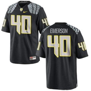 #40 Zach Emerson UO Men's Football Game Embroidery Jerseys Black